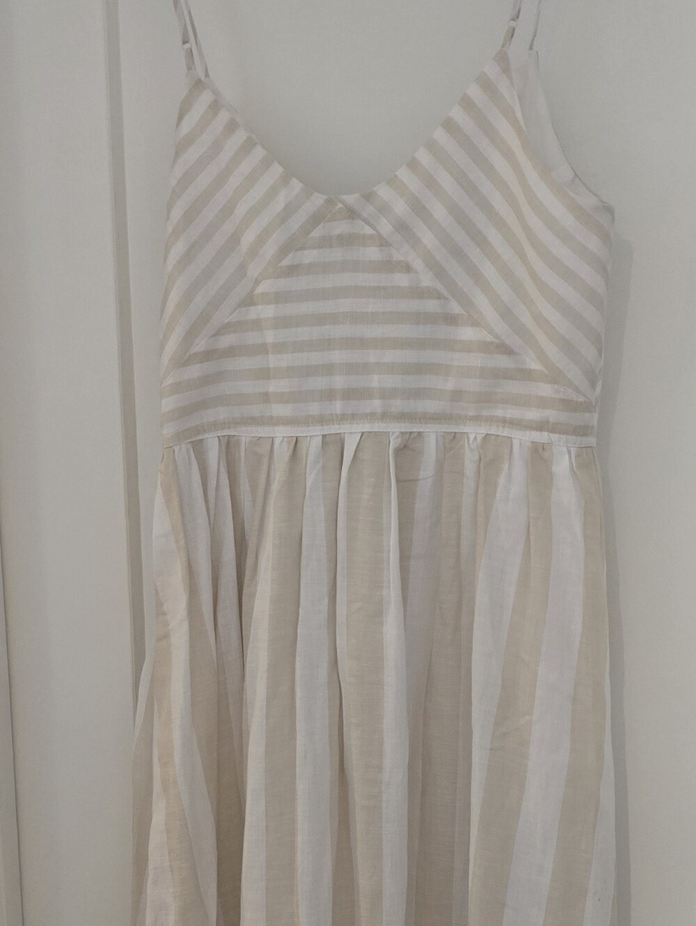 NWT Ronny Kobo Linen Blend Striped Drop Waist Dress - STUNNING! Msrp $168 - Picture 6 of 10